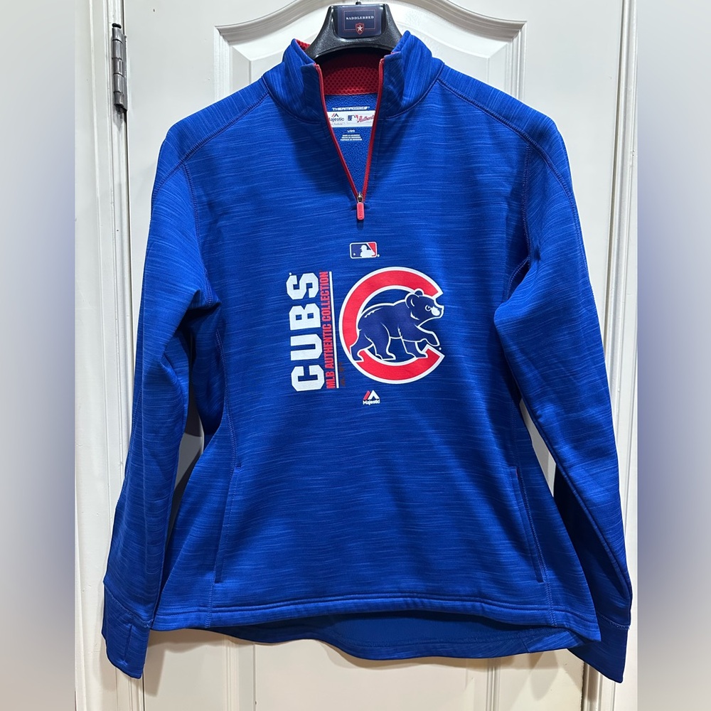 Chicago Cubs Majestic Authentic sweatshirt Size Large